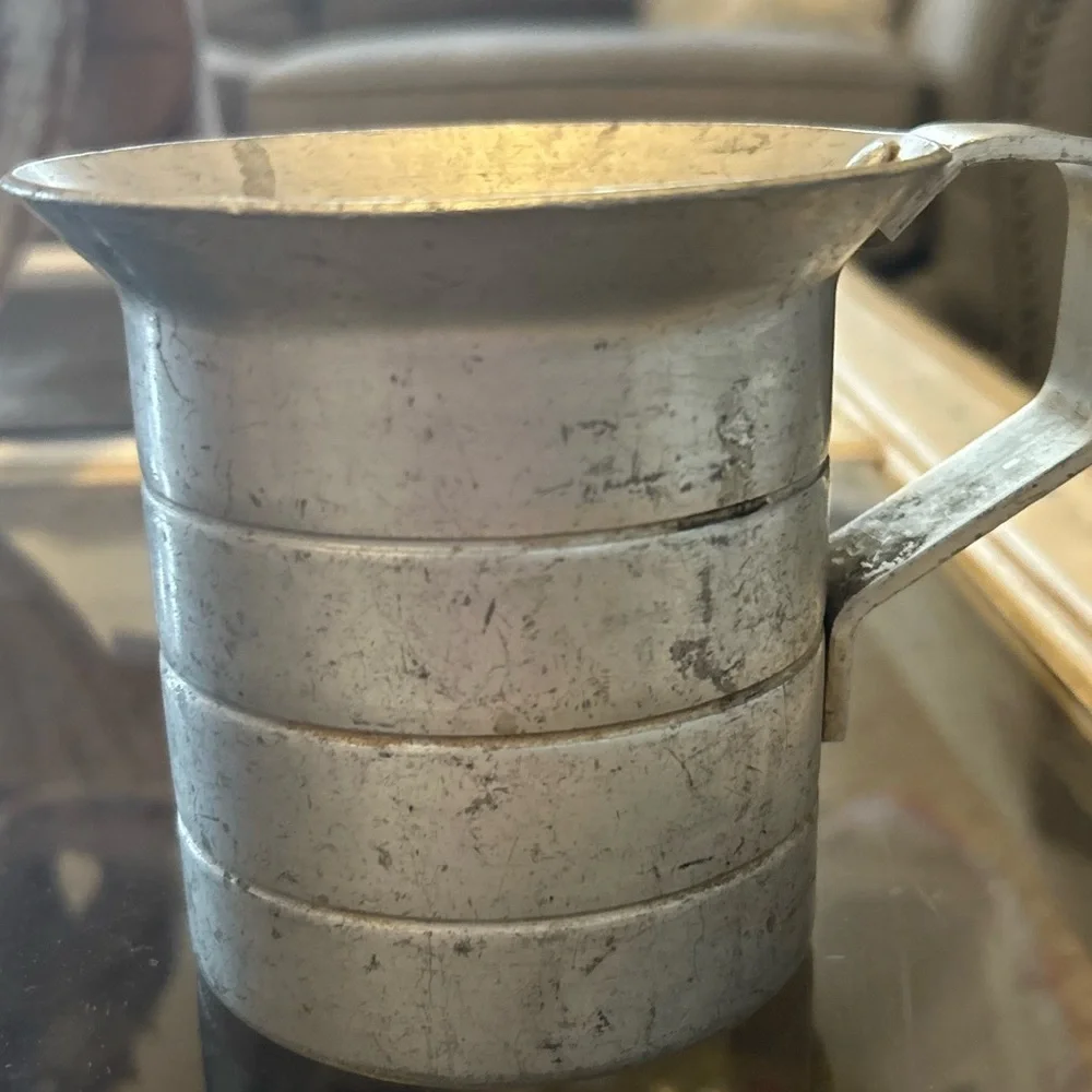 50%offw❤️ Farmhouse Aluminum 1 Cup Measuring Cup Mug w/handle lines NSF
